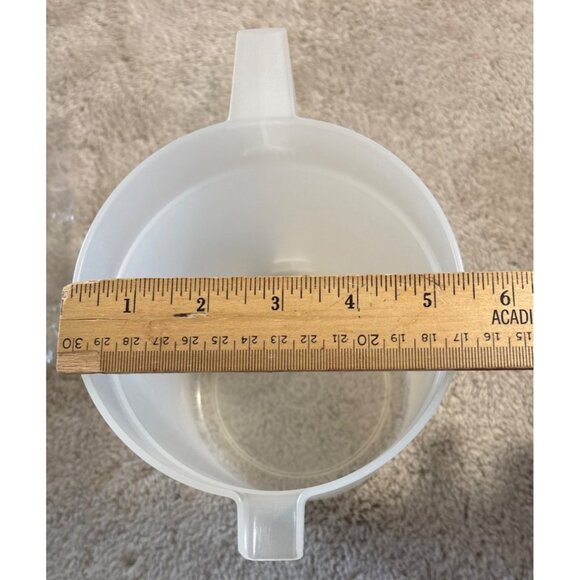 Vintage Tupperware #1575-6 Go Between 1.5 Quart Pitcher w/ Blue Push Button Lid - Picture 11 of 11